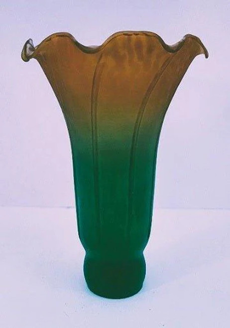 61101 Large Green and Amber Pond Lilly 61101 Large Green and Amber Pond Lilly