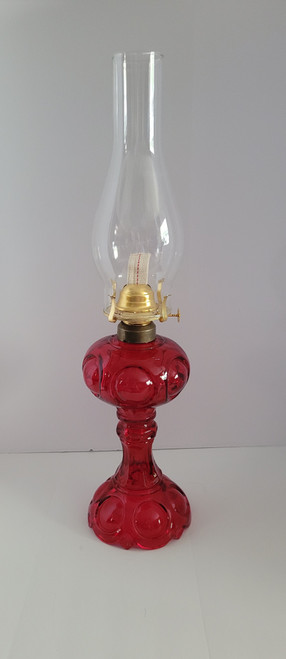 Ruby Red Bullseye Oil lamp Ruby Red Bullseye Oil lamp
