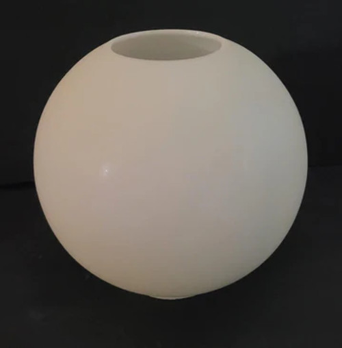 62328 Satin Cream Eight Inch Ball Glass Lamp Shade