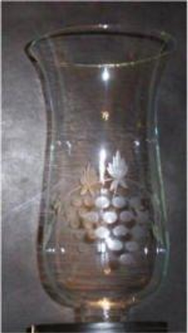 61347 Ten Inch Hurricane Lamp Shade Grape Cut
