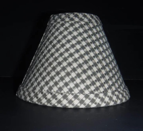 Grey Check Chandelier Shade Grey Check Chandelier Shade