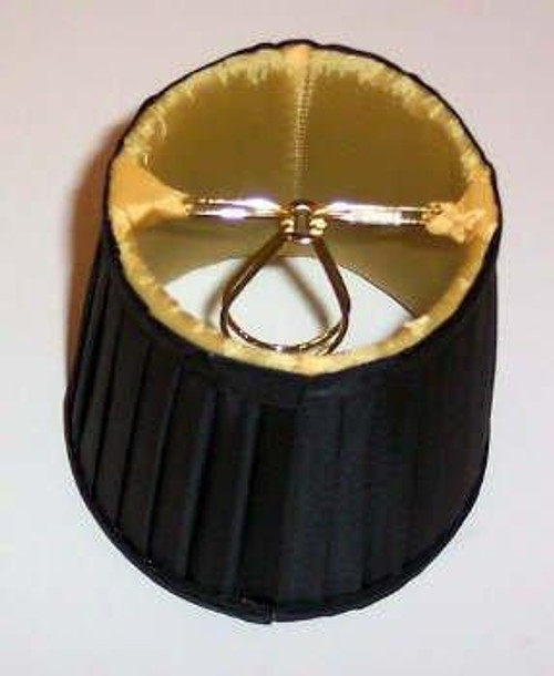 Exquisite Black Silk Pleated Chandelier Shades