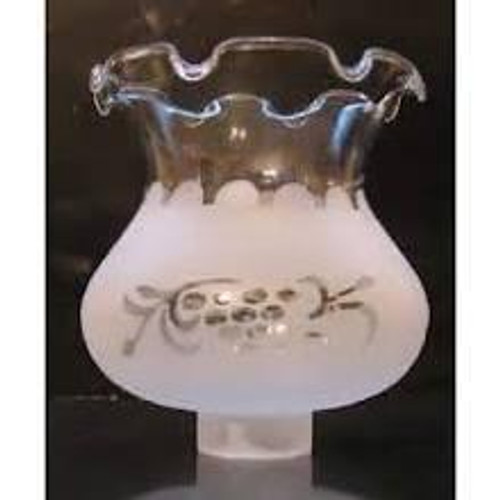 61204 Frosted Hurricane Sconce