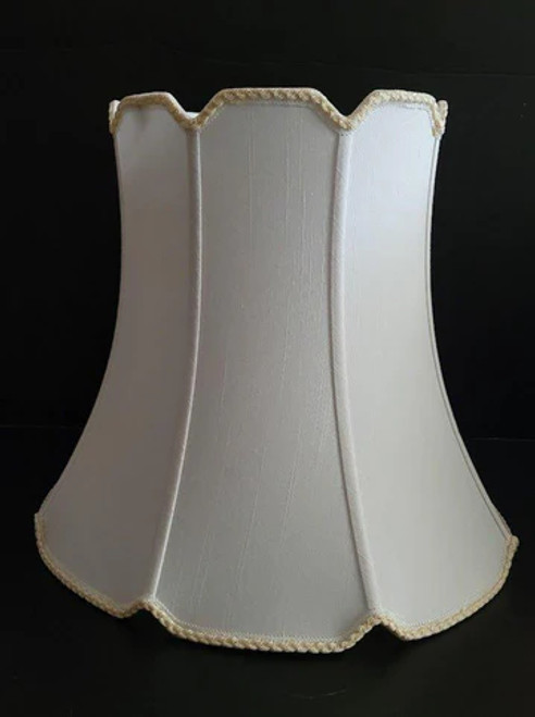 20562 V Notch Silk Uno Floor Lamp Shade