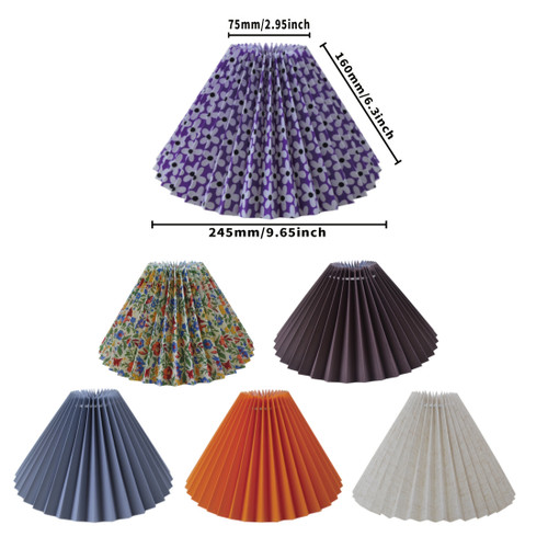 2pcs Decorative Lampshades - Elegant Floral, Solid, or Patterns - Fabric Lighting Fixtures for Table Lamps, Floor Lamps, Home, Hotel, Cafe Decor - Easy Installation No Wiring Needed - KD Lamp Shades, Bedroom Decor, Artistic Lampshades, Easyinstall Sh