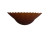 33362 Amber Ribbed Floor Lamp Shade
