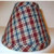 31146 Burgundy Plaid Chandelier Shade