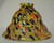 81358 Yellow Fleck Carnival Glass Pendant