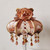 Fringed Table Lamp Fabric Lampshade Resin Bedroom Decoration Bedside Lamp Home Indoor Wall Lamp  Floor Light Desk