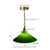 IWHD Japanese Vintage Glass LED Pendant Lamp Cafe Loft Restaurant Bedside Living Room Kitchen Brass Hanging Light Decoration