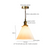 IWHD Japanese Vintage Glass LED Pendant Lamp Cafe Loft Restaurant Bedside Living Room Kitchen Brass Hanging Light Decoration