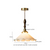 IWHD Japanese Vintage Glass LED Pendant Lamp Cafe Loft Restaurant Bedside Living Room Kitchen Brass Hanging Light Decoration