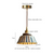 IWHD Flower Ceramic LED Pendant Lights Cafe Loft Bedside Living Room Kitchen Home Decor American Vintage Hanging Lamp Luminaria