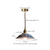 IWHD Flower Ceramic LED Pendant Lights Cafe Loft Bedside Living Room Kitchen Home Decor American Vintage Hanging Lamp Luminaria