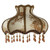 European Style Lampshade Home Decor Retro Light Lamp Cover European Vintage High-End Cloth Art Bead Lace Lampshade