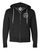 Black women's fitness zip up sweatshirt with activewear icon logo.