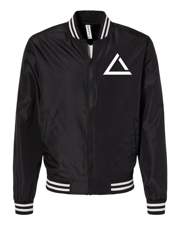 SIGNATURE BOMBER JACKET - BLK/WHT/BLK