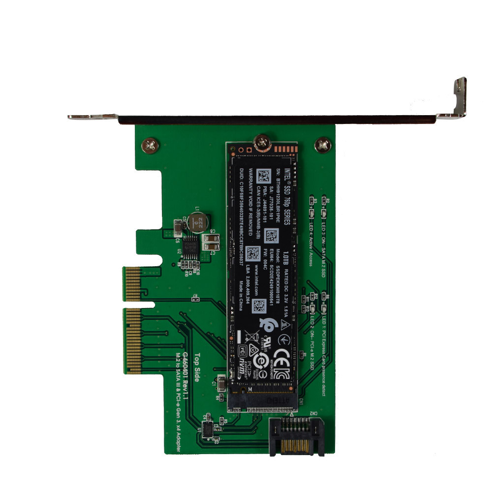 M.2 Nvme Ssd Adaptador M2 Para Pcie 3.0 X16 Controlador De Cartão M