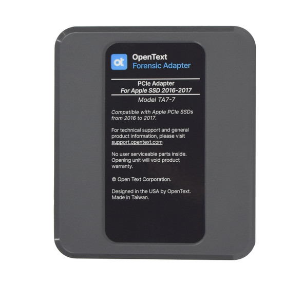OpenText™ Forensic TA7-7 PCIe Adapter for Apple SSD 2016+ Back View