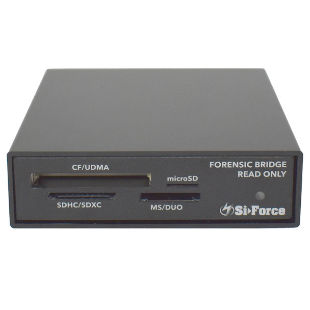 SiForce External Read-Only Media Card Reader USB 3.0 Front View