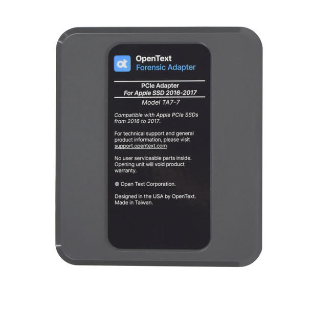 OpenText™ Forensic TA7-7 PCIe Adapter for Apple SSD 2016+ Back View