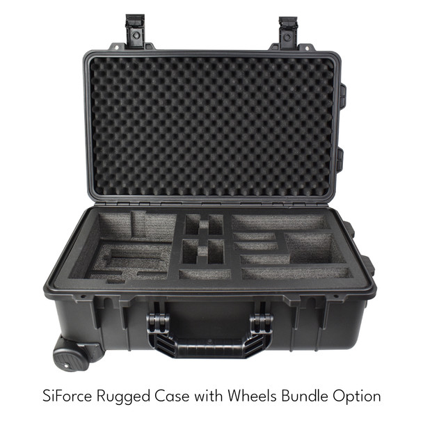 SiForce Rugged Carrying Case with Wheels for (TX1+, TD4+)
