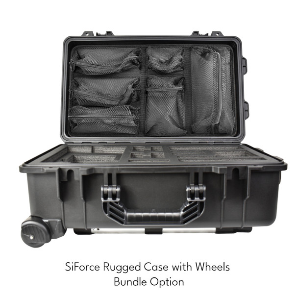 SiForce Rugged Carrying Case with Wheels for (TX1+, TD4+)