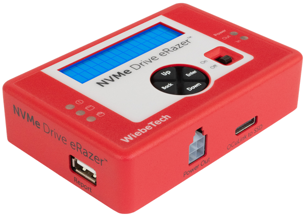 CRU® WiebeTech® NVMe Drive eRazer™ PCIe/NVMe M.2 & U.2 Tile Angle