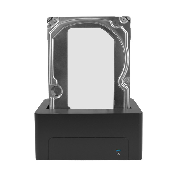 SiForce SAS to USB 3.0 Dock with 3.5 Inch Hard Drive Front View