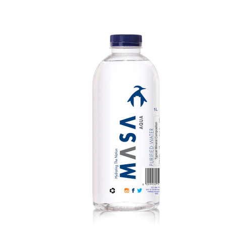 Masa Aqua Purified Water - 1 Litre x 6