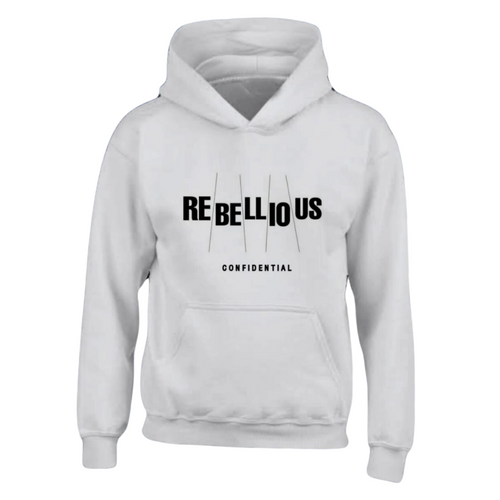 White Rebellious Classic Confidential hoodie