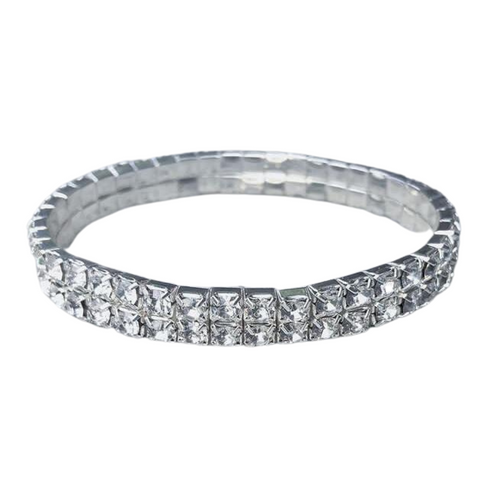 Diamanté tennis bracelet