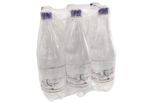 1 litre bottled water in a 6 pack