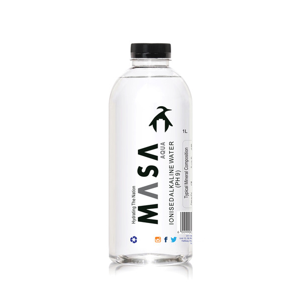 Masa Aqua Alkaline Water - 1 Litre x 12