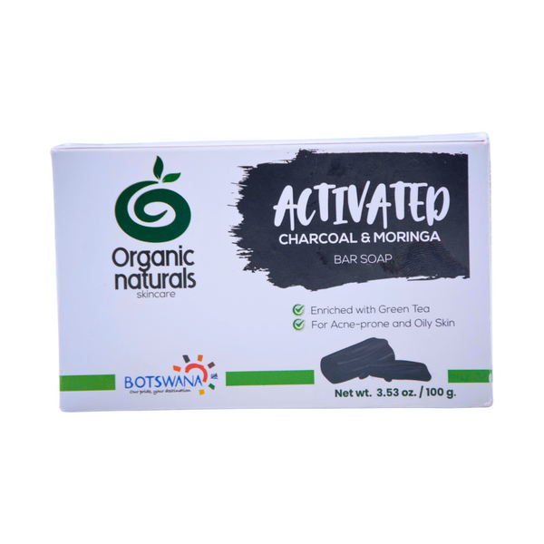 Organic Naturals Activated Charcoal & Moringa Bar Soap 100 g