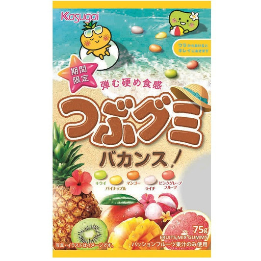 tsubu gummy small hard gumi Vacation 75 g