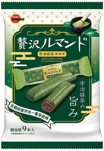 BOURBON Premium Le Monde Uji Matcha cacao Cookie