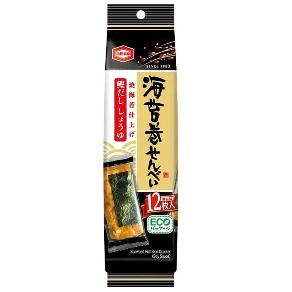 10 packs x Norimaki Senbei Rice Crackers wrapped in seaweed