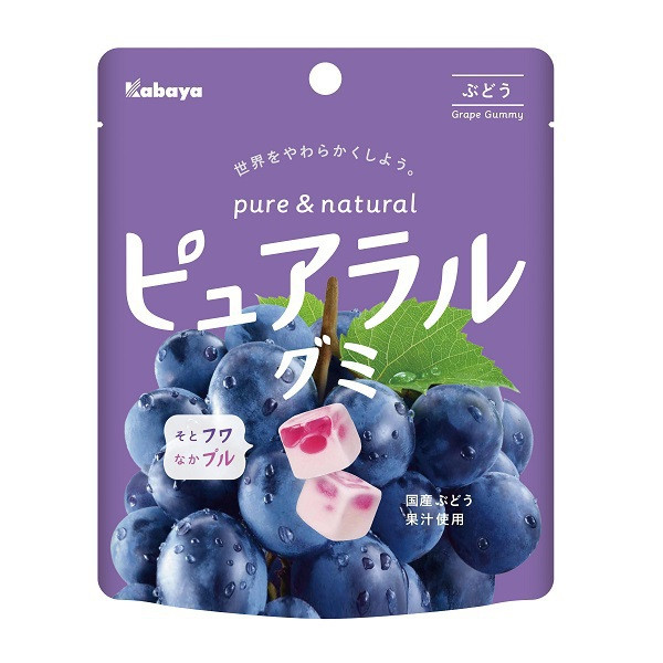 20 packs x PURE Natural Gummy Grape 58g