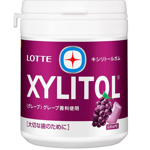 LOTTE Grape xylitol gum Bottle 143g