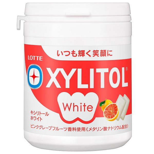 12   x  LOTTE Xylitol Grapefruit gum Bottle 143g