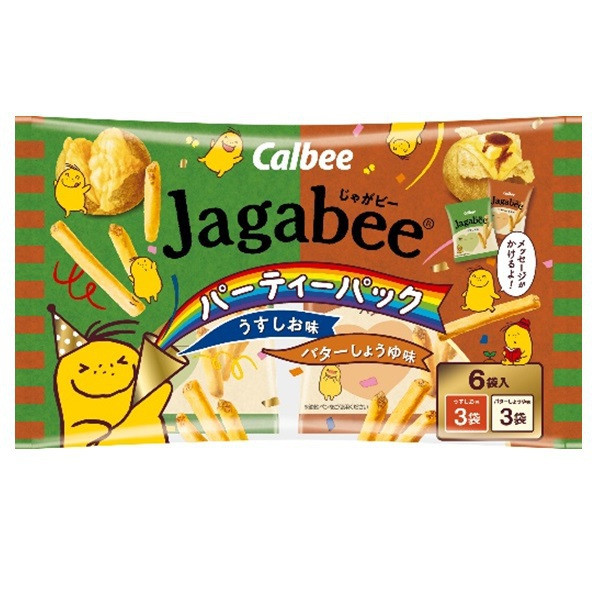 Calbee jagabee potato snack salt & Soy sauce and butter flavor