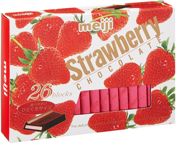 12 x Meiji strawberries Chocolate 120g