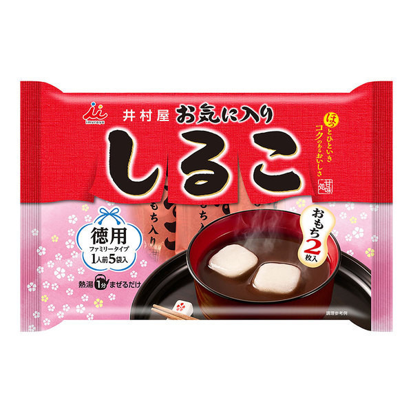 Oshiruko Sweet Red-Bean Soup with mochi