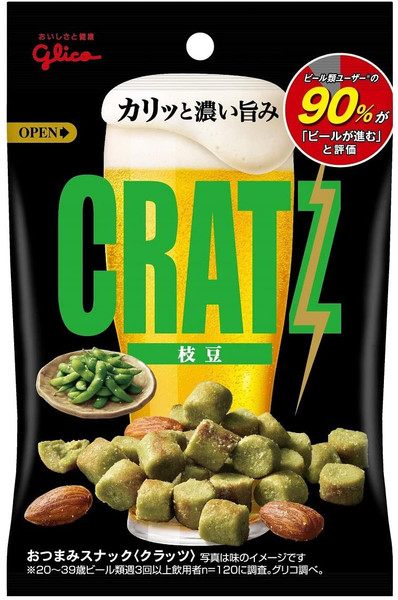 glico Pretzel CRATZ Green soybeans Edamame 42g