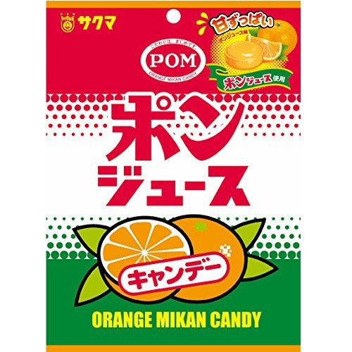 30  x Pom Juice Orange Mikan Candy 56g