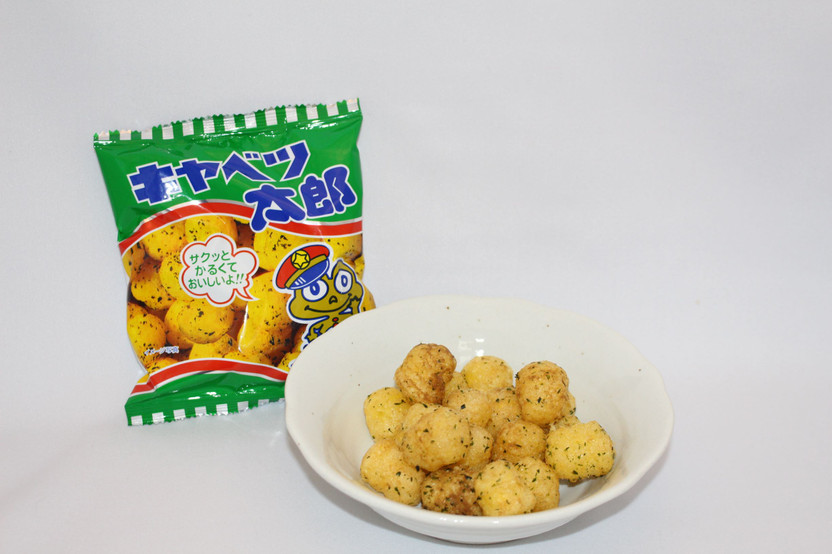 Japanese popular Cheap Snack, dagashi, kyabetsu taro