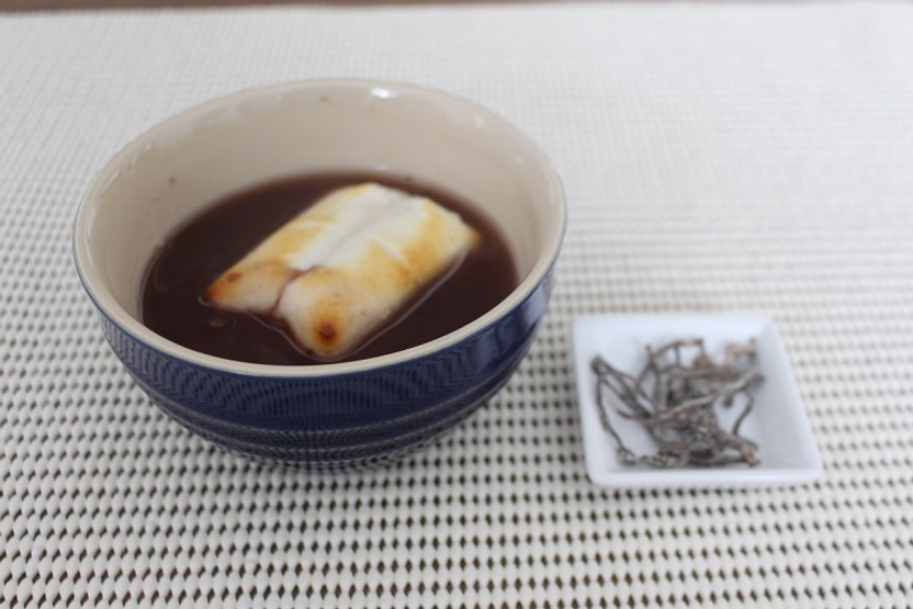 Japanese Traditional Sweet Red Bean Soup Zenzai 