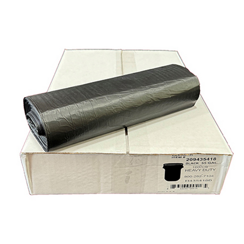 Liner - 43"x54" 55 Gal. 0.71 mil, Black 100/CS
