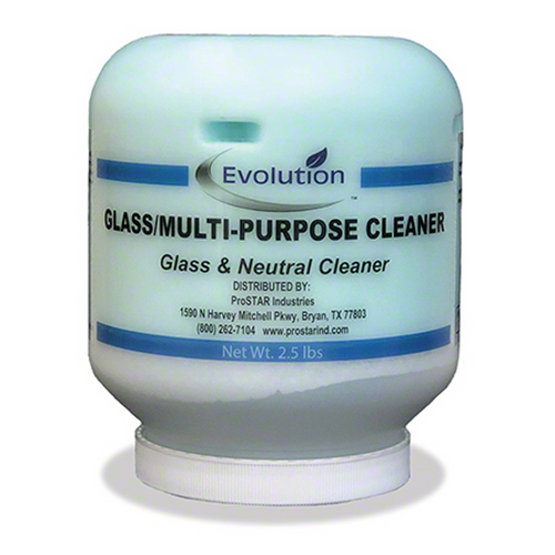 Solid Glass/Multi-Purpose Neutral Cleaner - Blue, Evolution 4.5 lb 1/CS